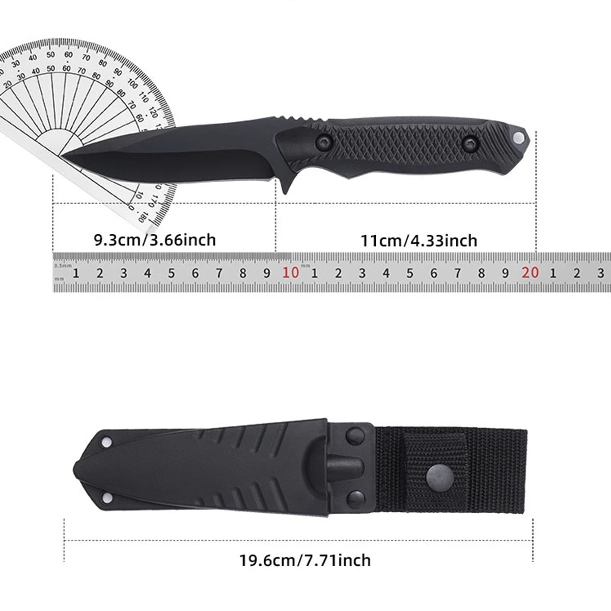 SHENJIU Black Blade Folding Utility Knife | 9.3cm Locking Blade