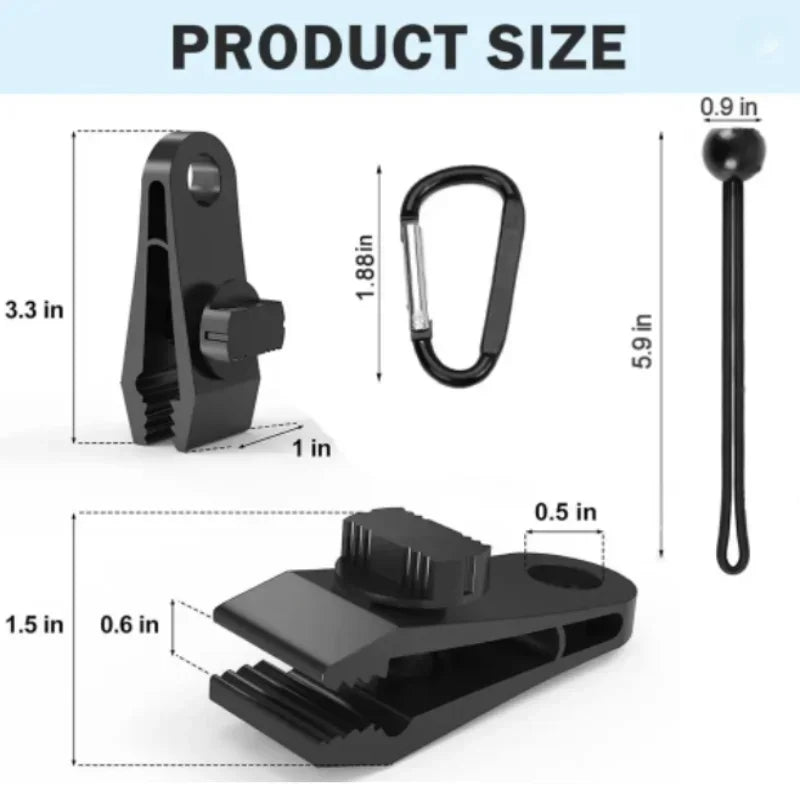 Heavy-Duty Locking Tarp Clips | 5–20 Pack