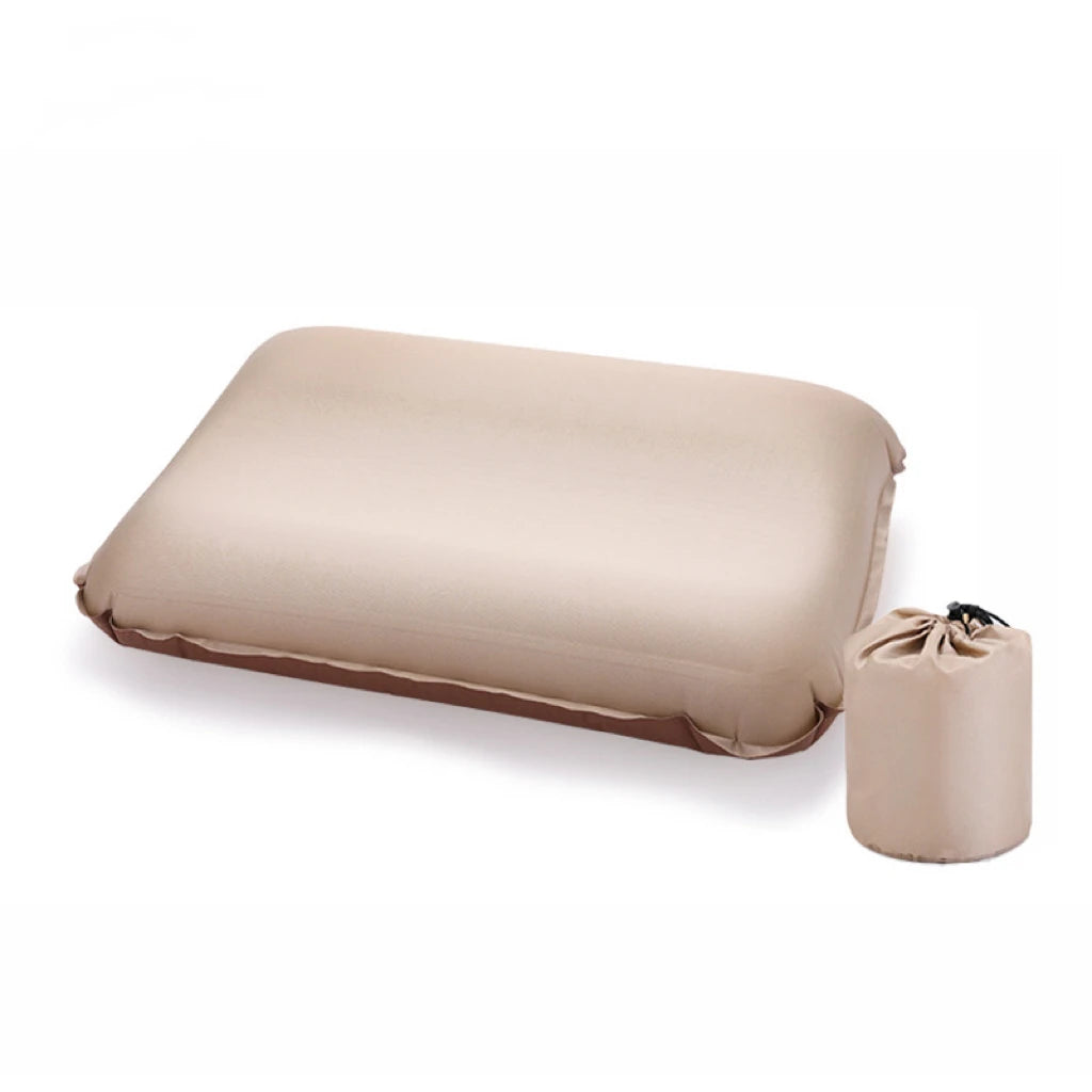 Self-Inflating Camping Pillow | Compact 3D Sponge Travel Pillow
