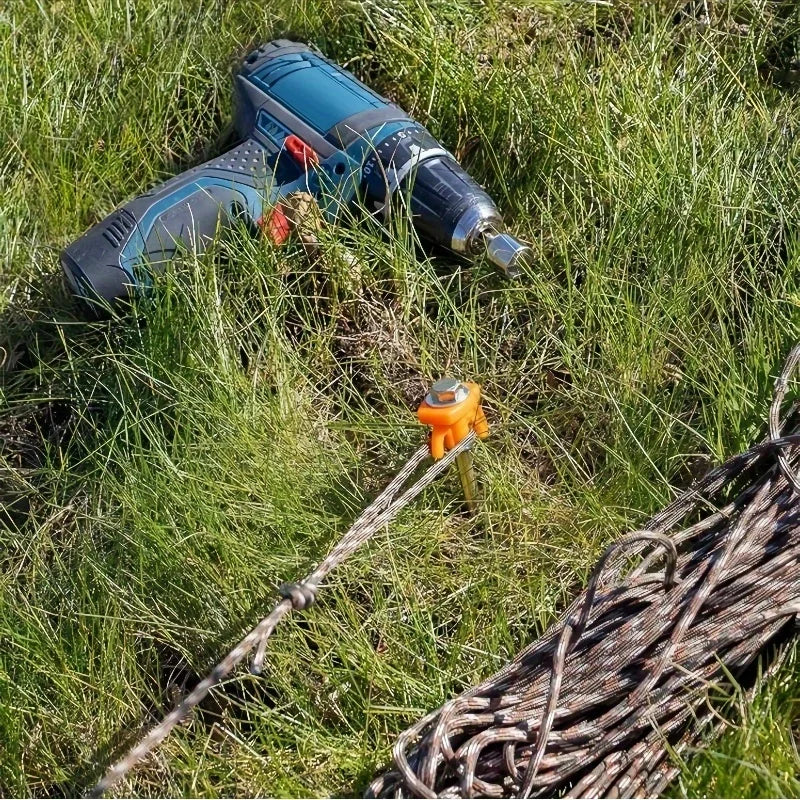 Heavy-Duty Screw-In Tent Pegs | Threaded Ground Anchors