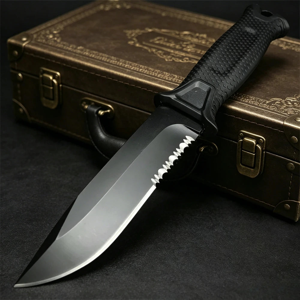 1500 Full Tang Fixed Blade Camping Knife | 9.9cm Blade with Sheath
