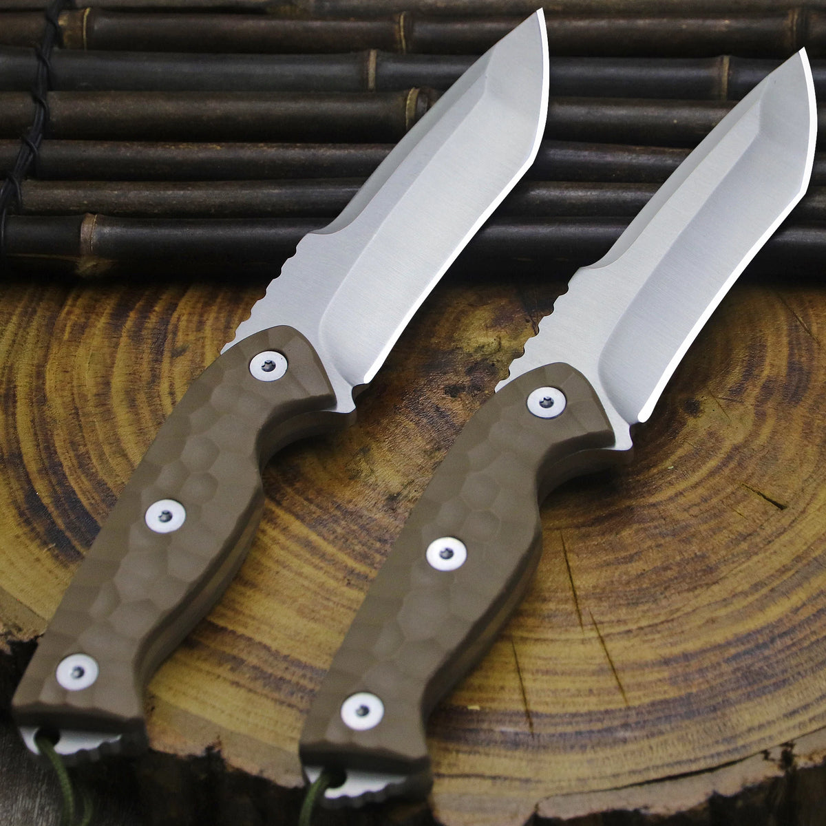 440C Steel Fixed-Blade Knife | Full Tang Fibre Handle