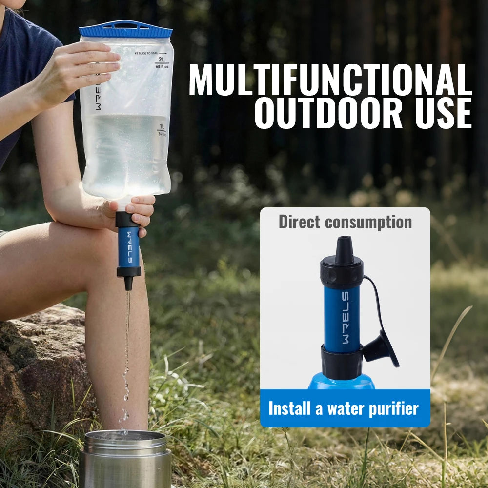 WRELS Foldable Water Collection & Filtration Bag | 2L & 3L