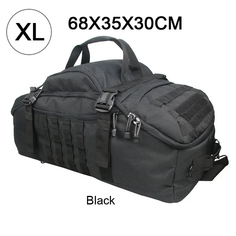 25L–80L 3-Way Camping Duffle Backpack | MOLLE Travel & Gear Bag