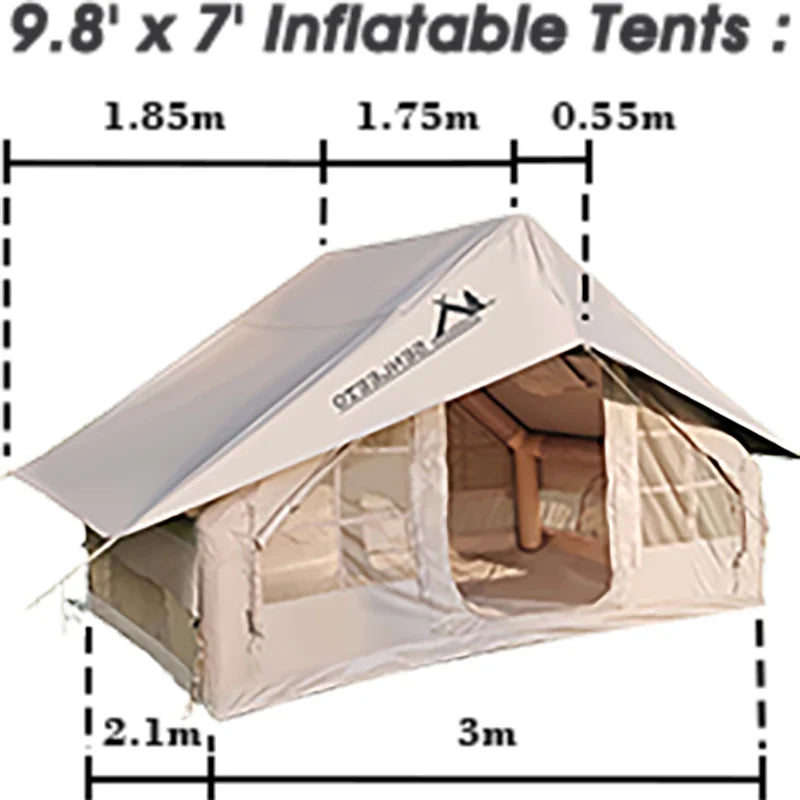 10ft x 13ft Waterproof Camping Tarp | Reflective Oxford Rainfly & Sun Shelter