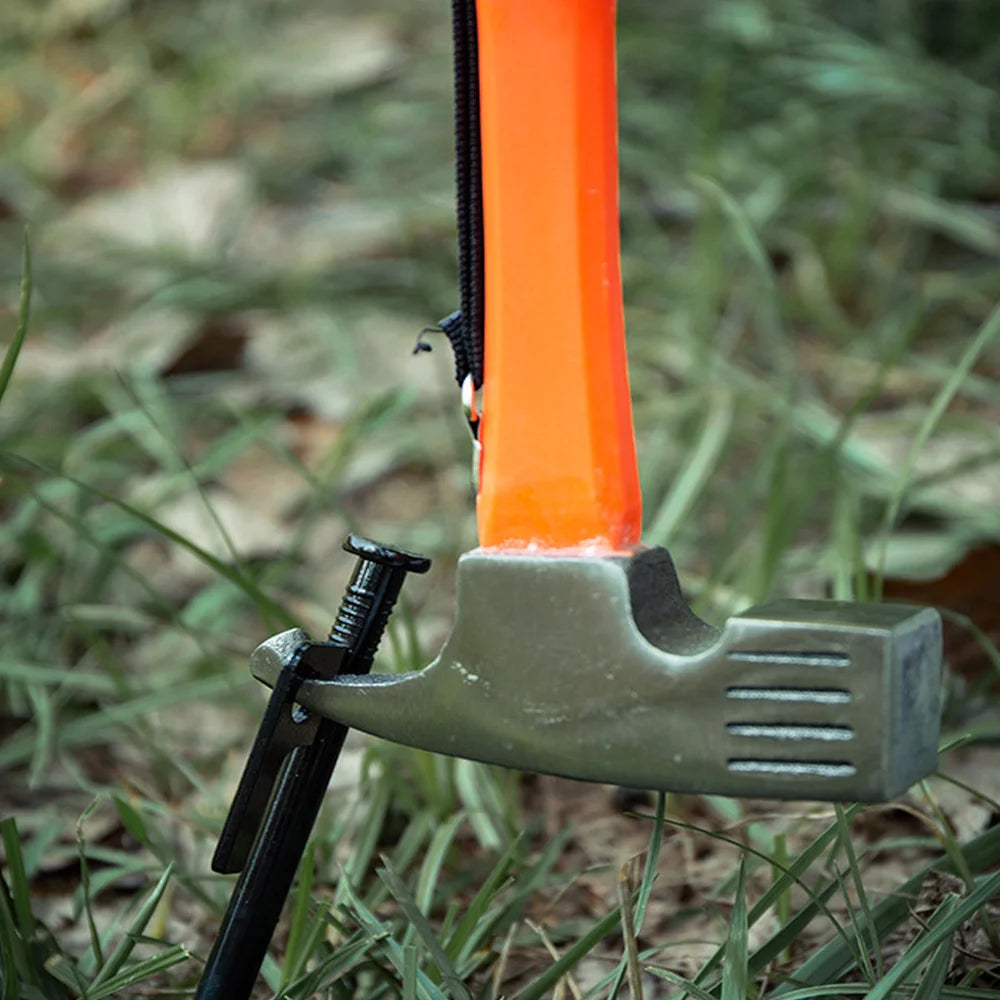 Multifunction Camping Tent Hammer | Peg Puller & Stake Mallet