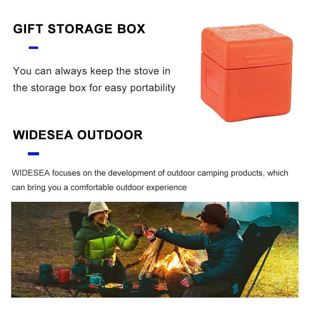 Widesea 6800W Portable Camping Gas Stove | High-Power Outdoor Burner
