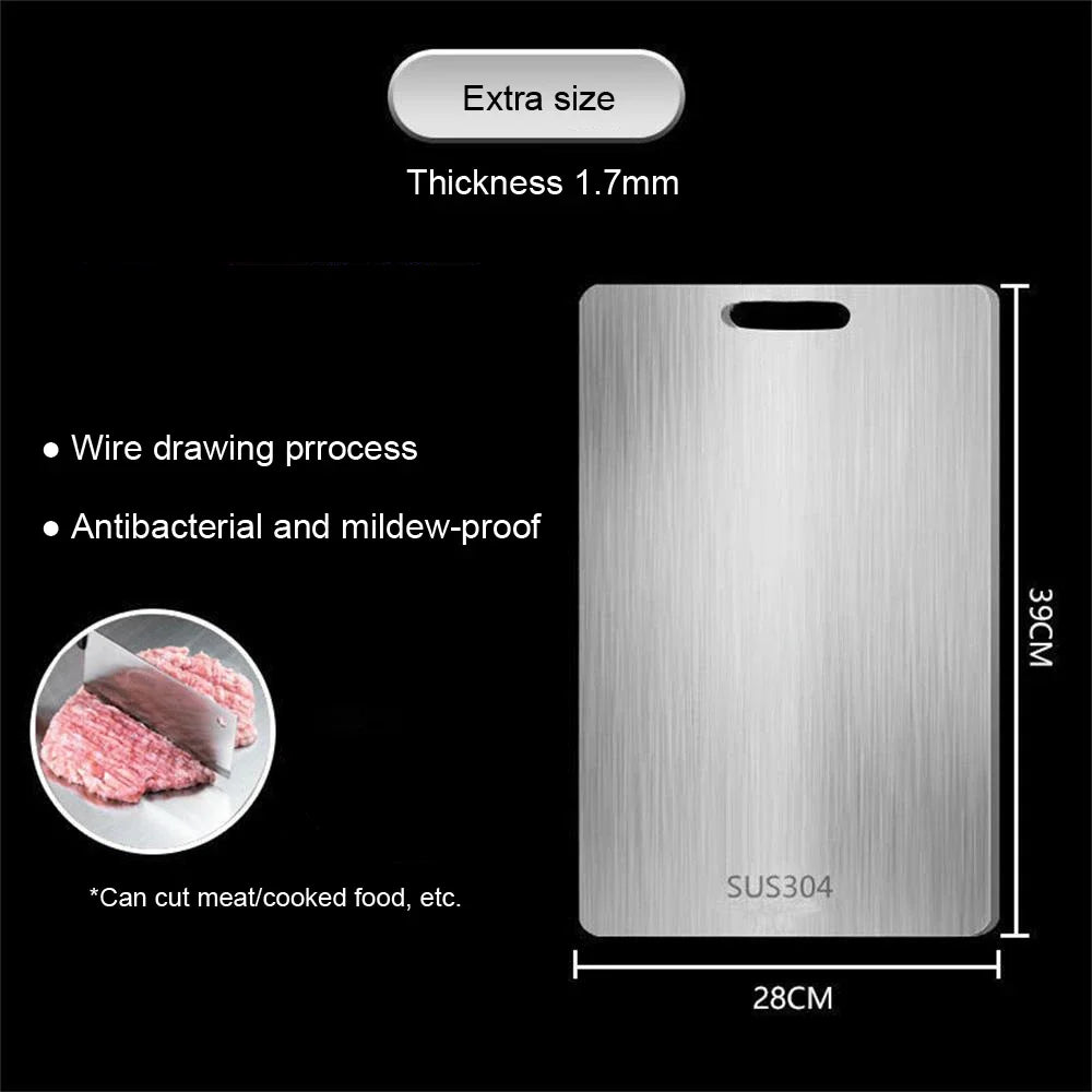 Stainless Steel Cutting Board | Double-Sided Camp Kitchen Prep Board