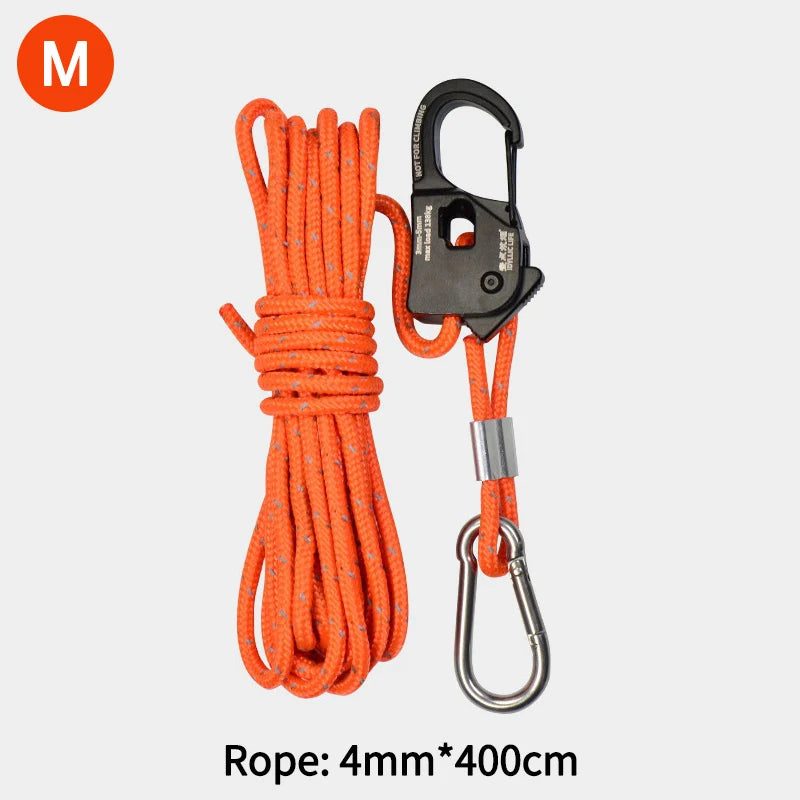 Self-Locking Aluminium Tent Rope Tensioner | S, M & L Sizes