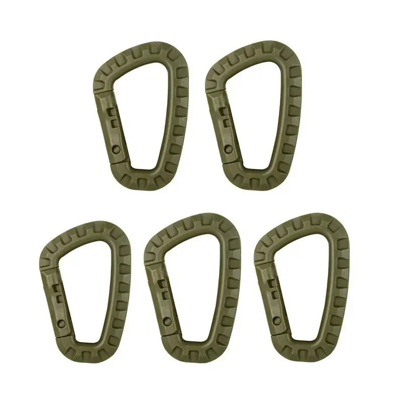 Tactical D-Ring Gear Carabiner Clip | 40kg Rated Accessory Hook