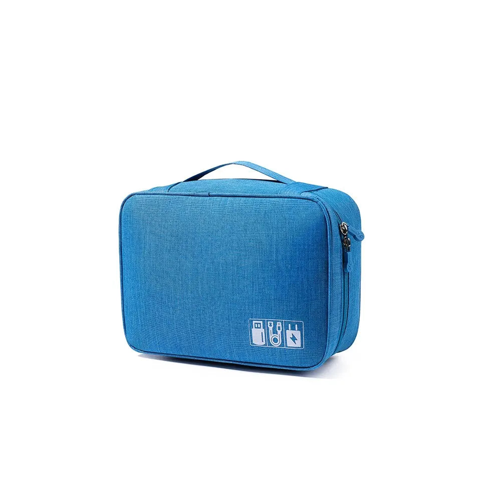 Large Capacity Electronics Organiser | Waterproof Travel Cable & Charger Storage Bag