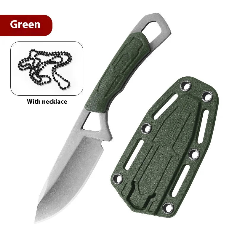 Mini EDC Neck Knife with Sheath & Chain | 5.5cm Stainless Steel Blade
