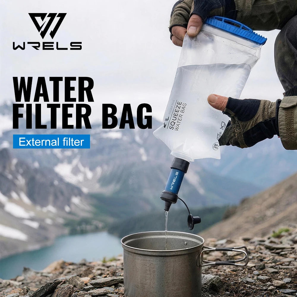 WRELS Foldable Water Collection & Filtration Bag | 2L & 3L