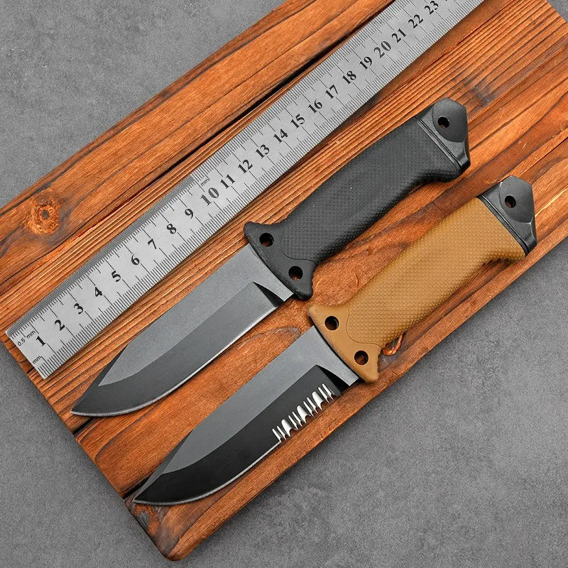 Stainless Steel Fixed-Blade Knife | One-Piece Design with Protective Sheath