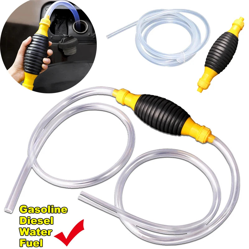 Manual Siphon Transfer Pump | Portable Fuel & Water Transfer Hose