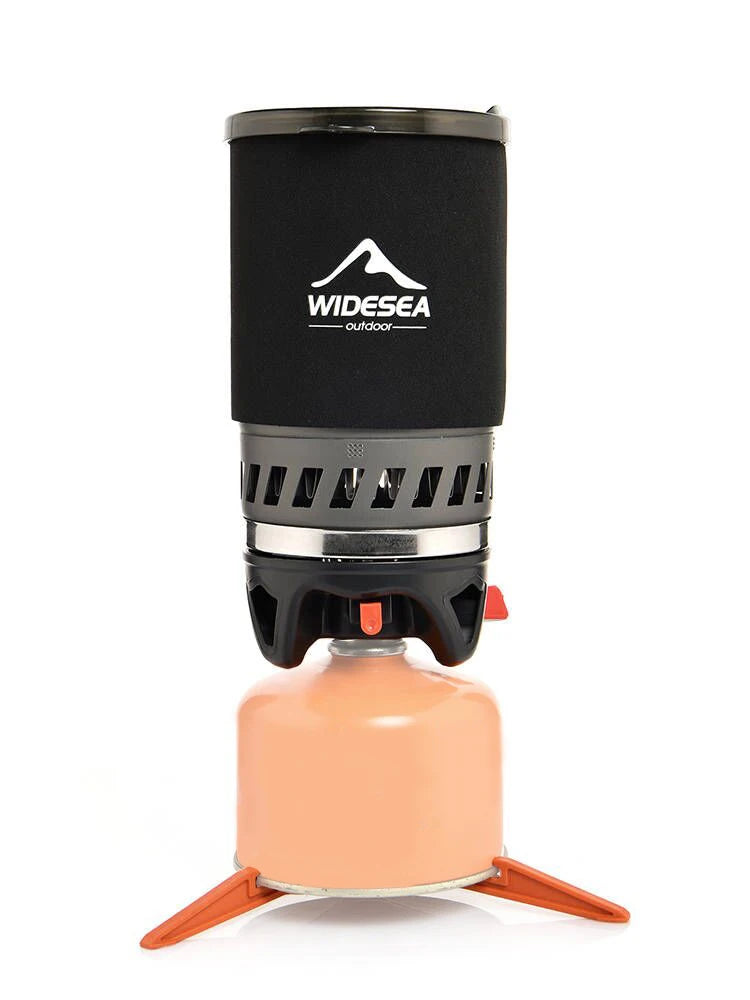 Widesea 0.9L Camping Coffee Maker Set | French Press & Compact Gas Stove