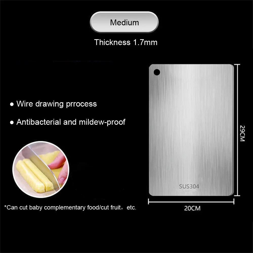 Stainless Steel Cutting Board | Double-Sided Camp Kitchen Prep Board