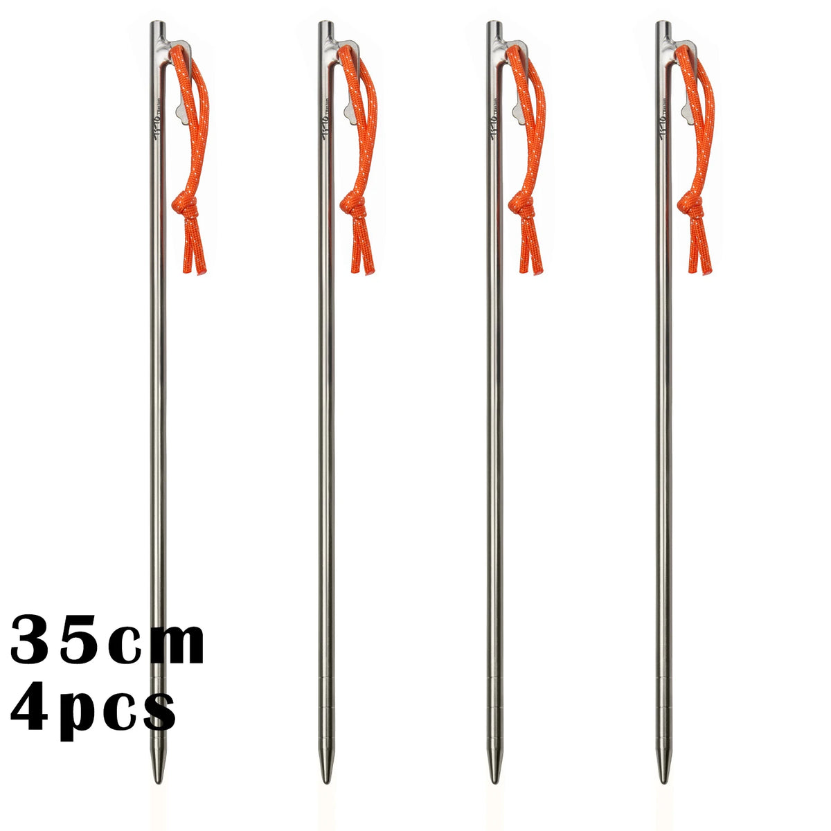 Heavy-Duty Titanium Tent Pegs | Long Camping & Awning Stakes
