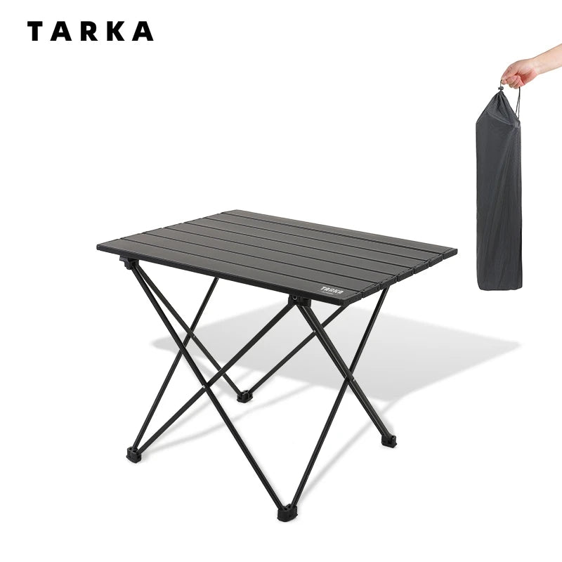 TARKA Folding Aluminium Camping Table | Lightweight Portable Camp Table