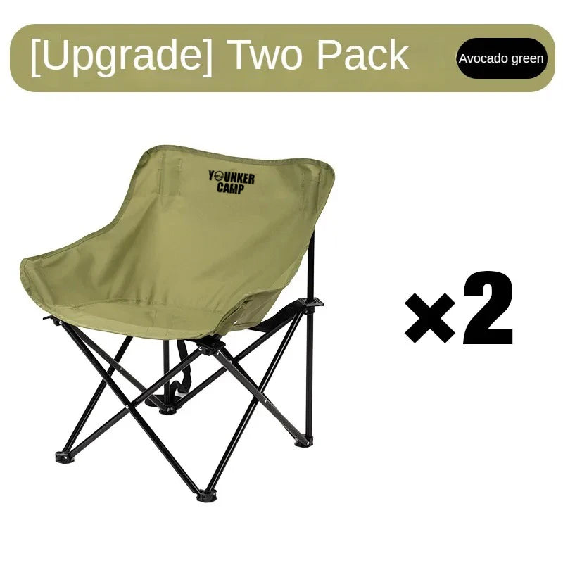 Portable Folding Moon Chair | Padded Camping & Outdoor Chair