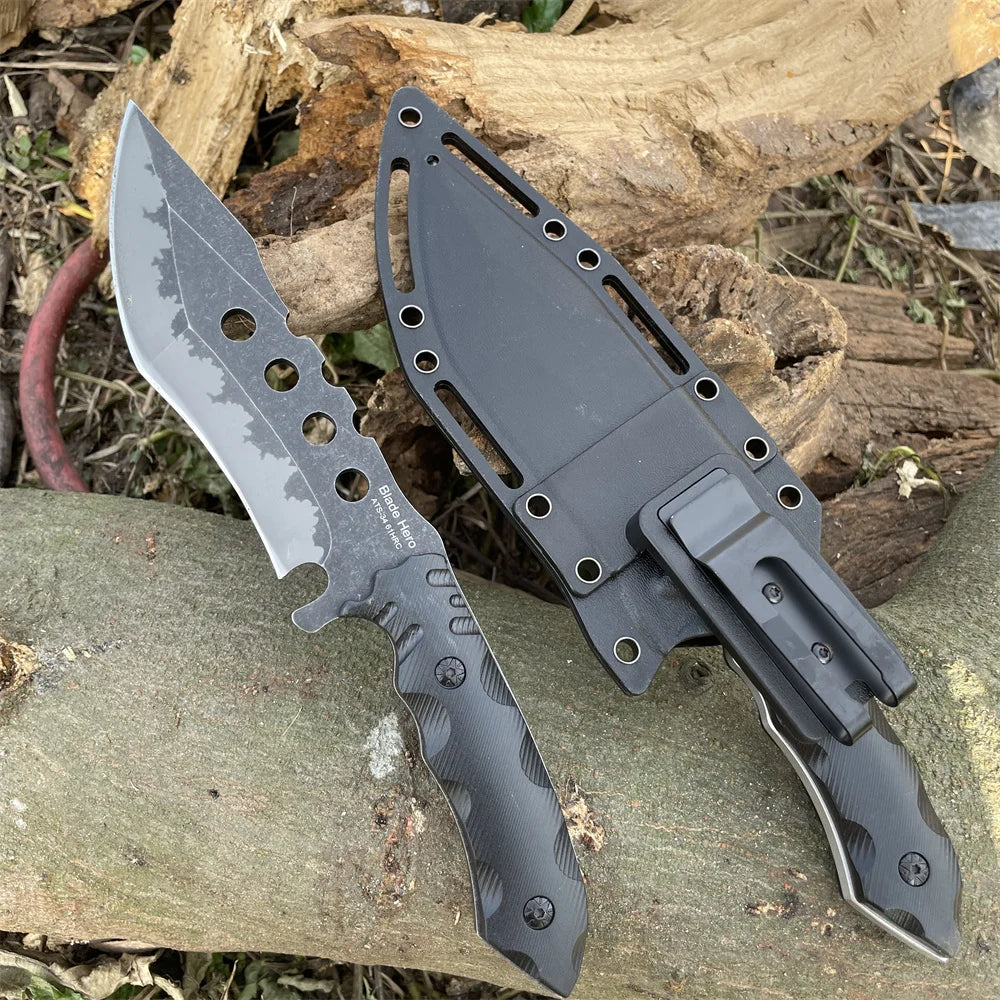 ATS-34 Full Tang Fixed Blade Knife | 23cm Outdoor Utility Knife