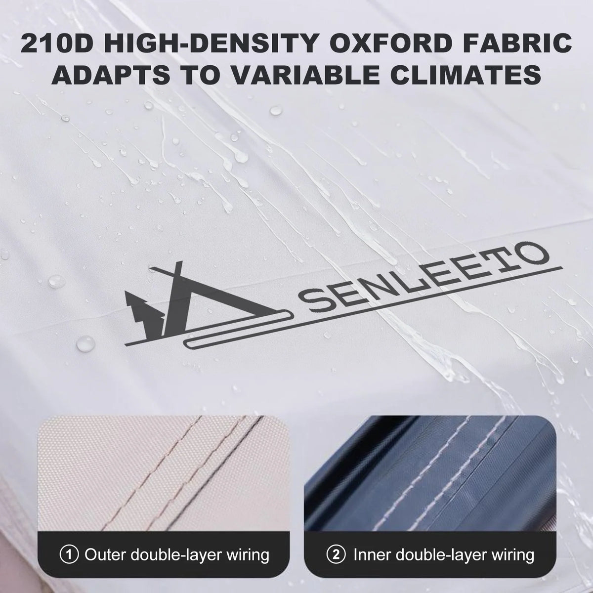 10ft x 13ft Waterproof Camping Tarp | Reflective Oxford Rainfly & Sun Shelter