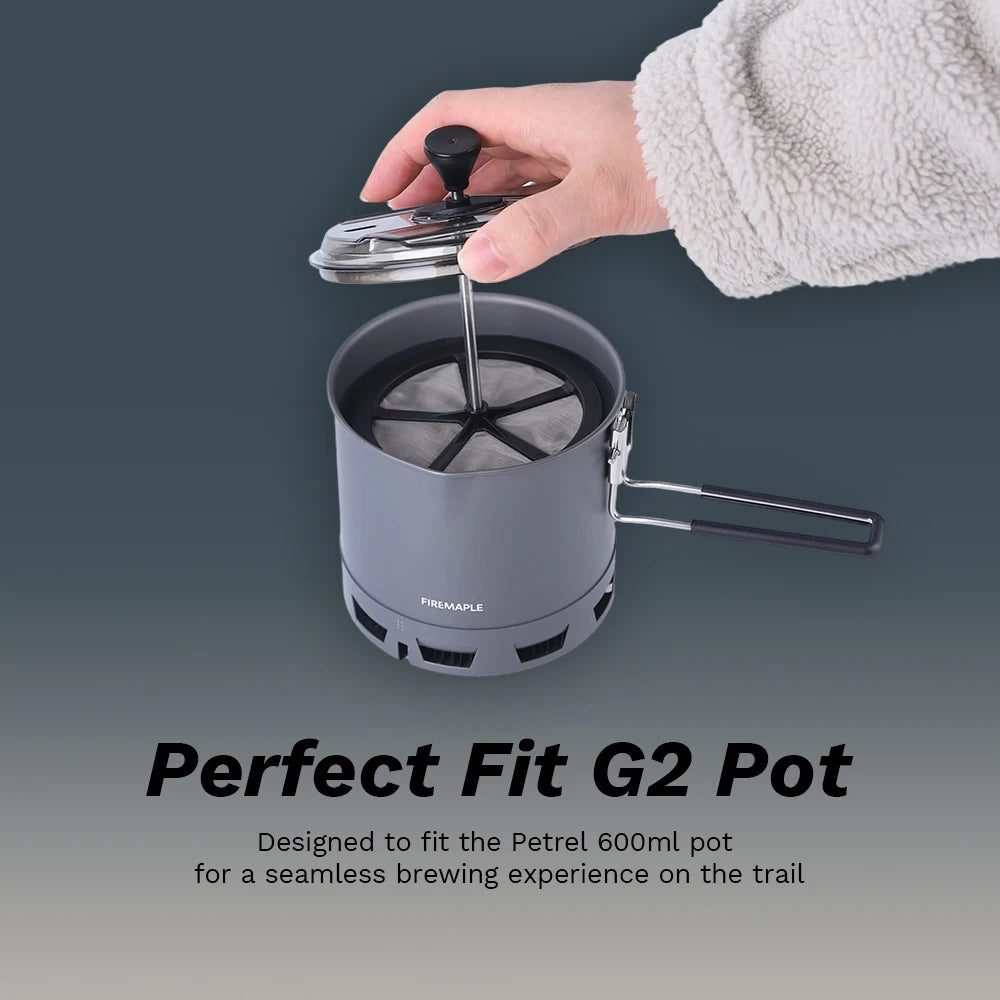 Fire-Maple Petrel G2 French Press | Lightweight Camping Coffee Filter