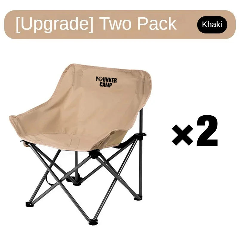 Portable Folding Moon Chair | Padded Camping & Outdoor Chair