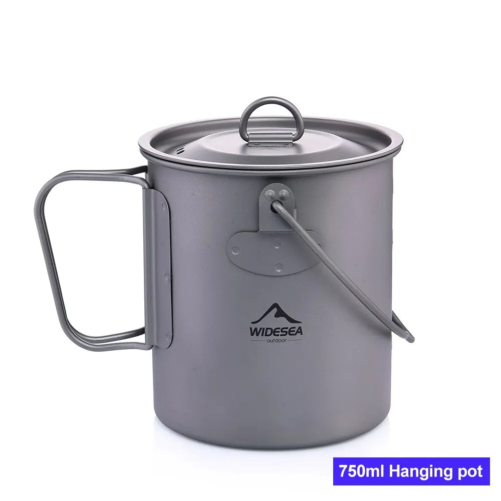 Widesea WSTC-109 Titanium Camping Cookware Set | 1300ml