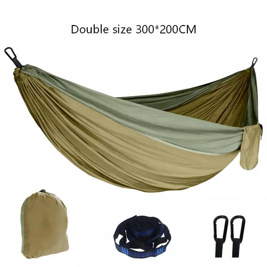 Portable Anti-Rollover Camping Hammock | Single & Double Size