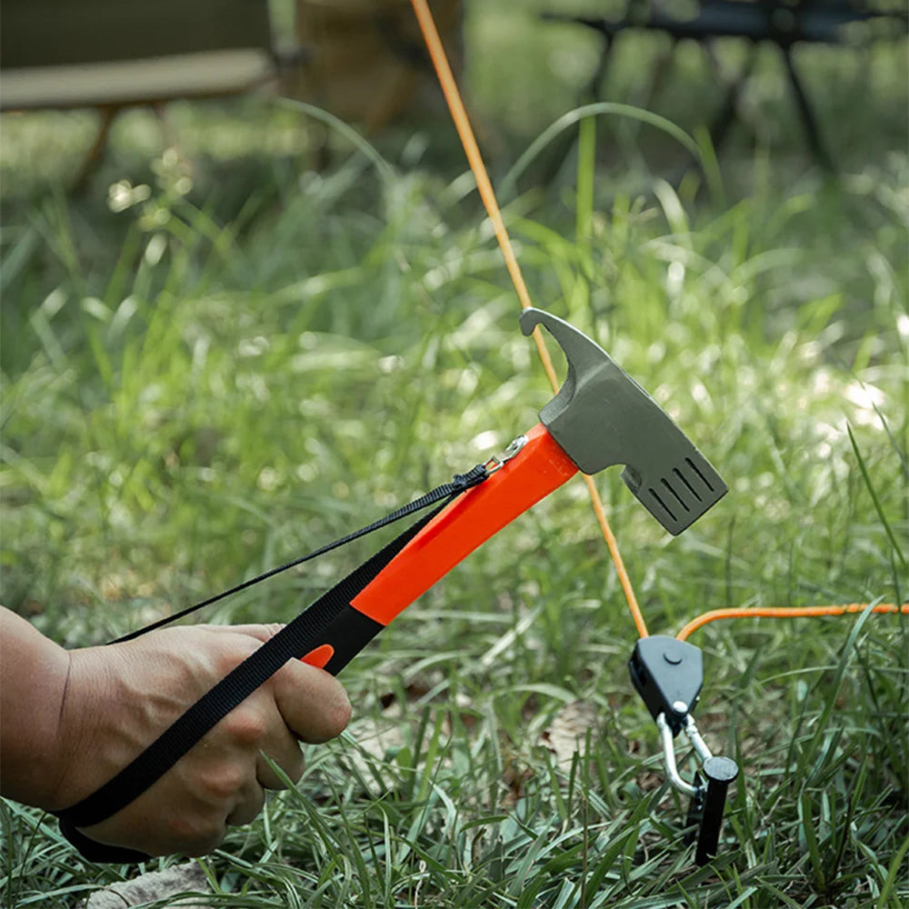 Multifunction Camping Tent Hammer | Peg Puller & Stake Mallet