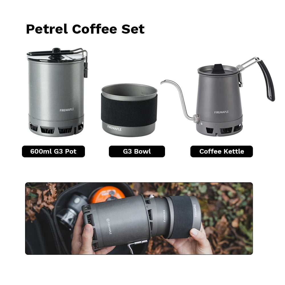 Fire-Maple Petrel 350ml Pour-Over Coffee Kettle | Folding Gooseneck Spout