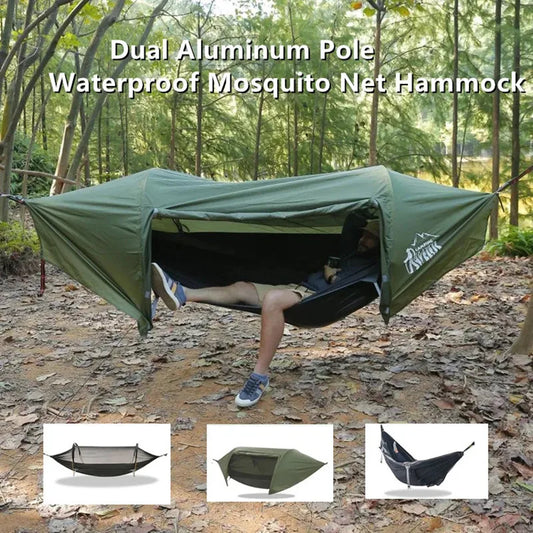 3-in-1 Camping Hammock Tent | Mosquito Net & 3000mm Rainfly