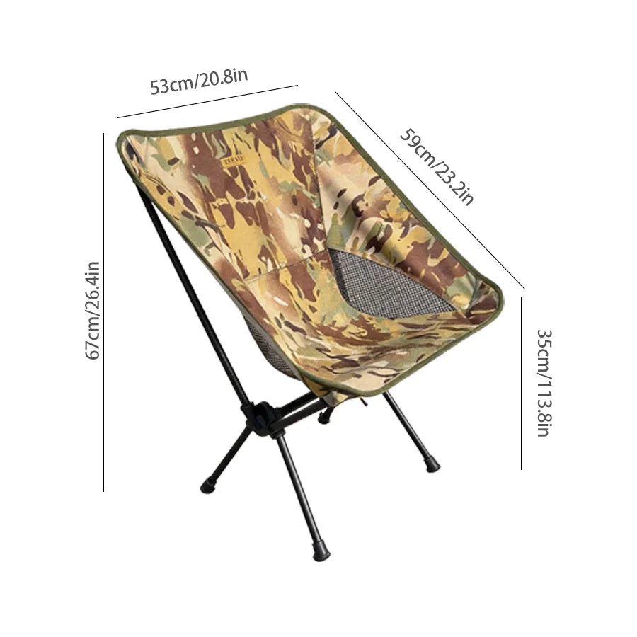TARKA Ultralight Folding Camping Chair | 900g Portable Moon Chair