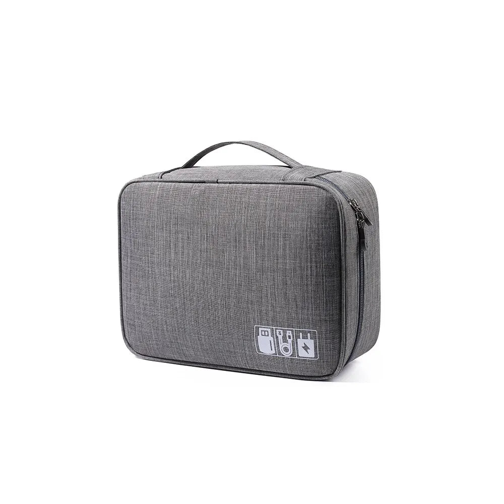 Large Capacity Electronics Organiser | Waterproof Travel Cable & Charger Storage Bag