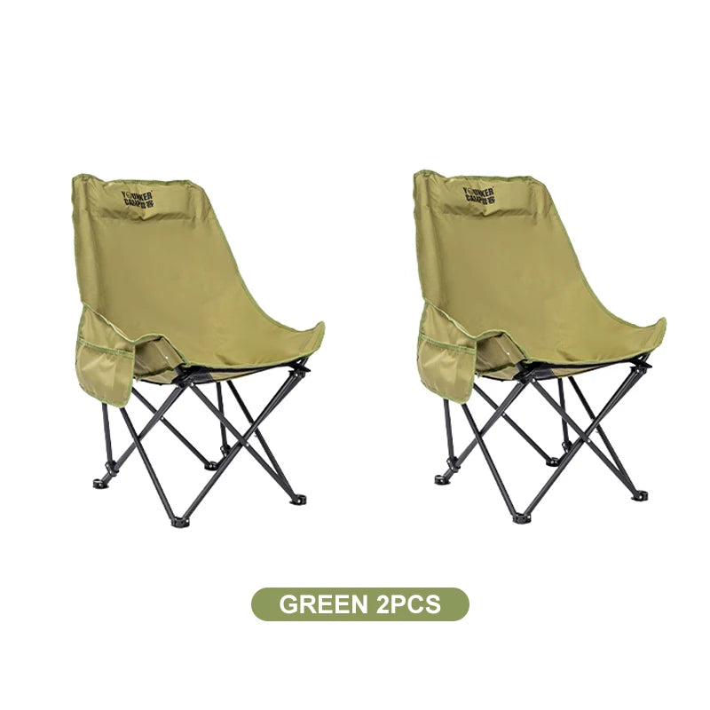 Portable Folding Moon Chair | Padded Camping & Outdoor Chair
