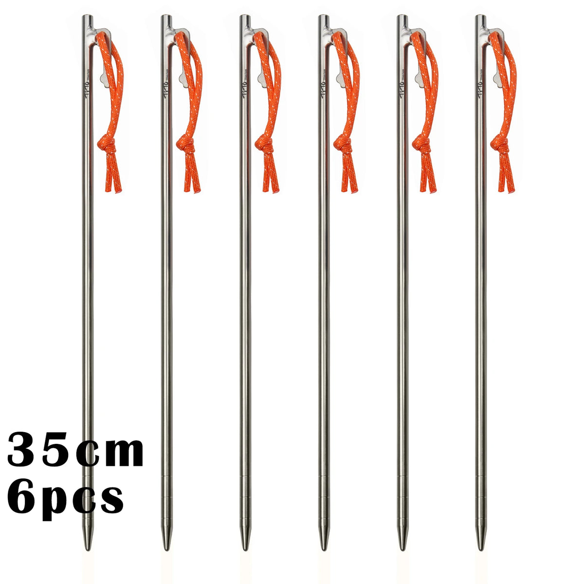 Heavy-Duty Titanium Tent Pegs | Long Camping & Awning Stakes