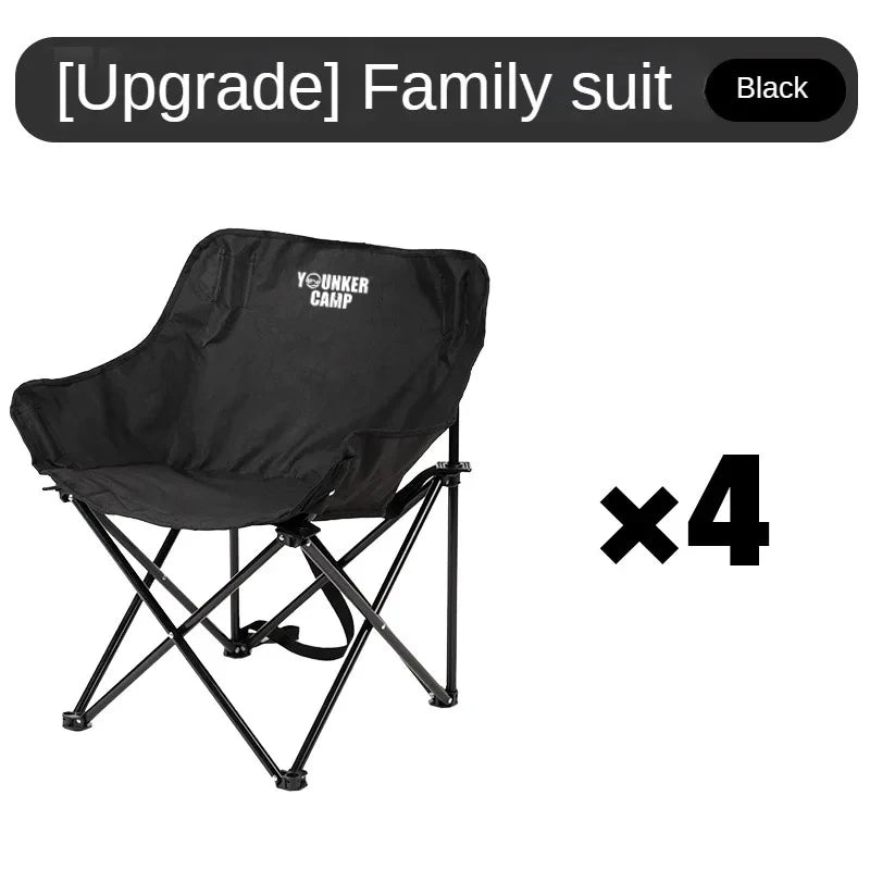 Portable Folding Moon Chair | Padded Camping & Outdoor Chair