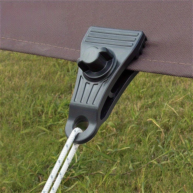 10-Pack Heavy-Duty Tarp Clips | Adjustable Locking Grip Clamps