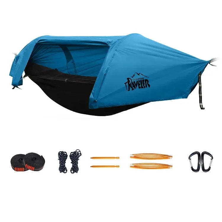 3-in-1 Camping Hammock Tent | Mosquito Net & 3000mm Rainfly