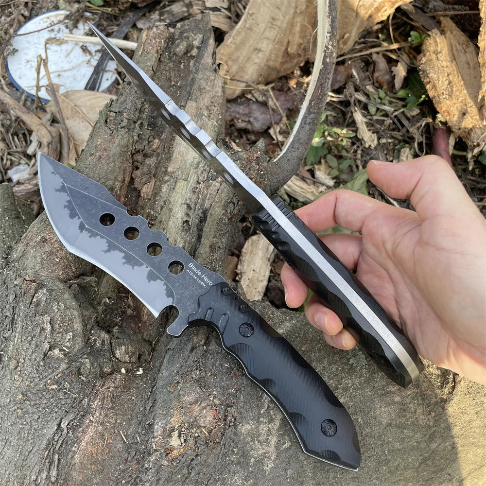ATS-34 Full Tang Fixed Blade Knife | 23cm Outdoor Utility Knife