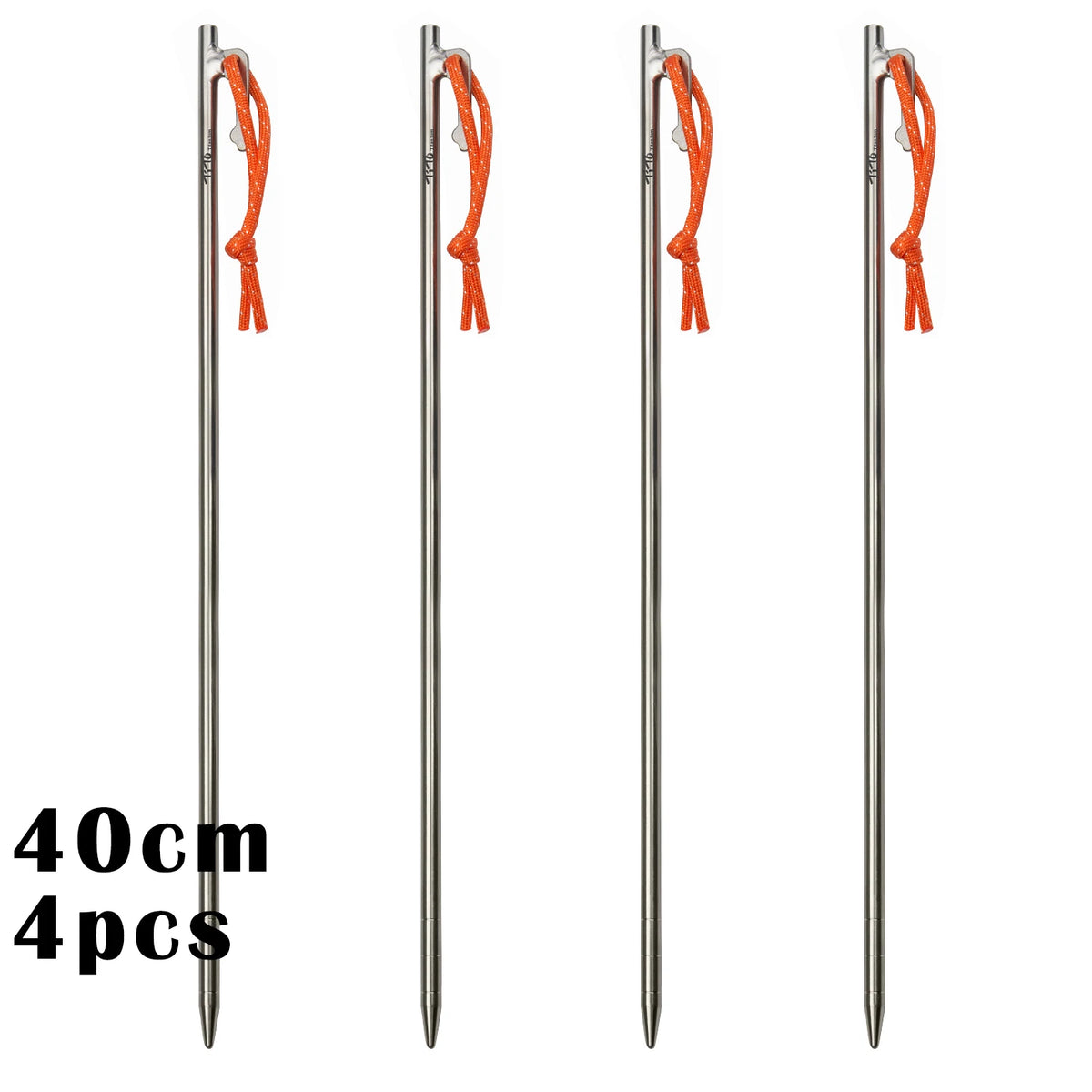 Heavy-Duty Titanium Tent Pegs | Long Camping & Awning Stakes