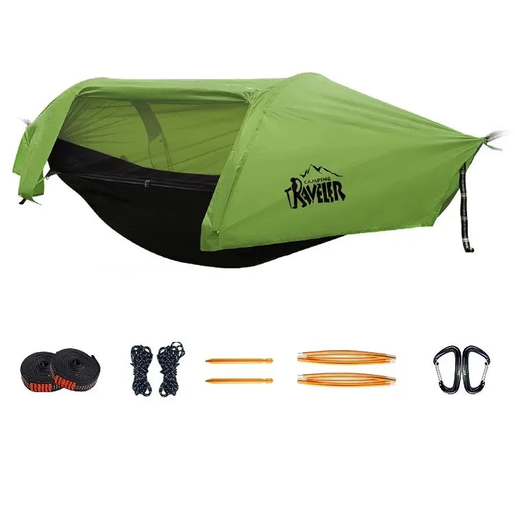 3-in-1 Camping Hammock Tent | Mosquito Net & 3000mm Rainfly