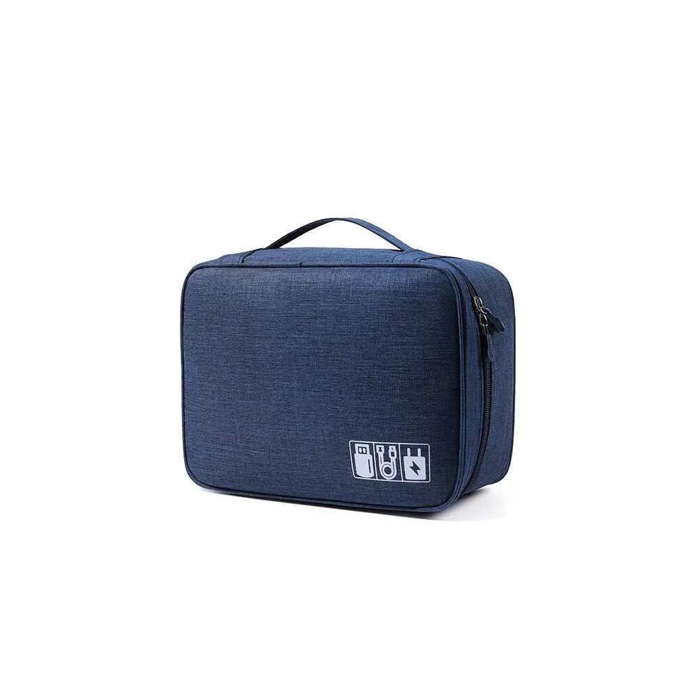 Large Capacity Electronics Organiser | Waterproof Travel Cable & Charger Storage Bag