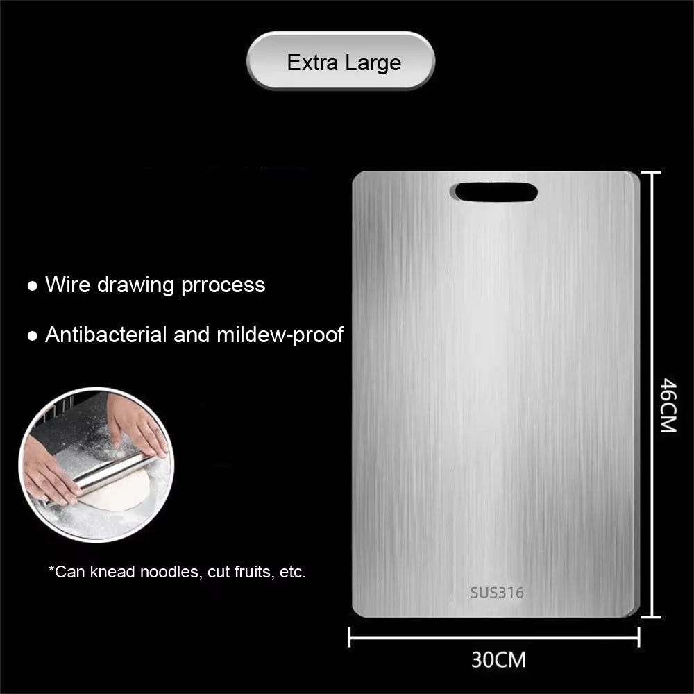 Stainless Steel Cutting Board | Double-Sided Camp Kitchen Prep Board