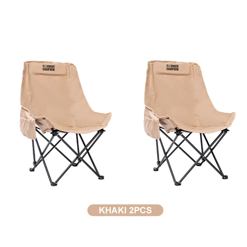 Portable Folding Moon Chair | Padded Camping & Outdoor Chair
