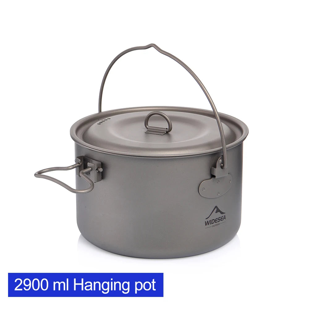 Widesea WSTC-109 Titanium Camping Cookware Set | 1300ml