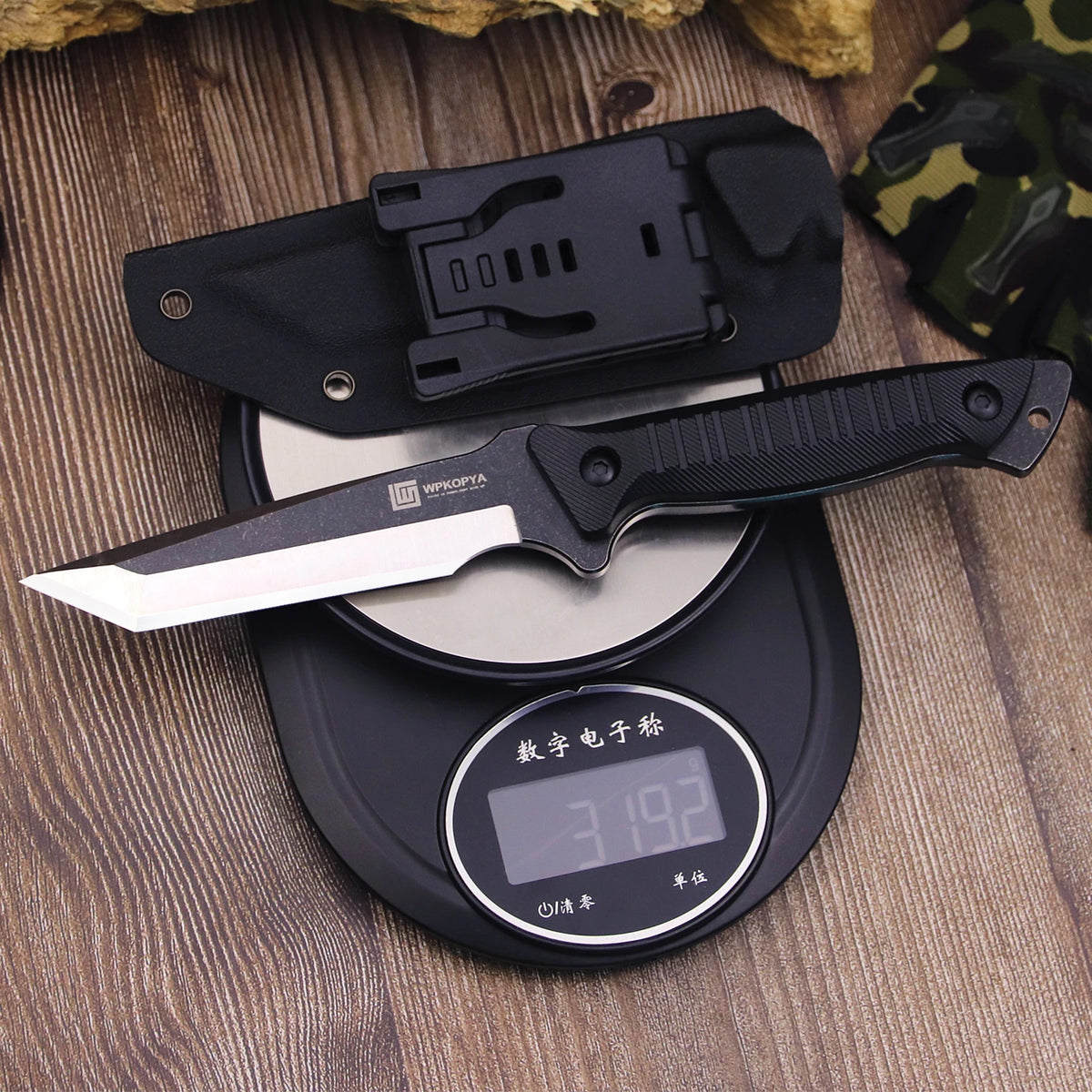 WPKOPYA WZD-009 440C Fixed Blade Knife | Full Tang | Sheath Included