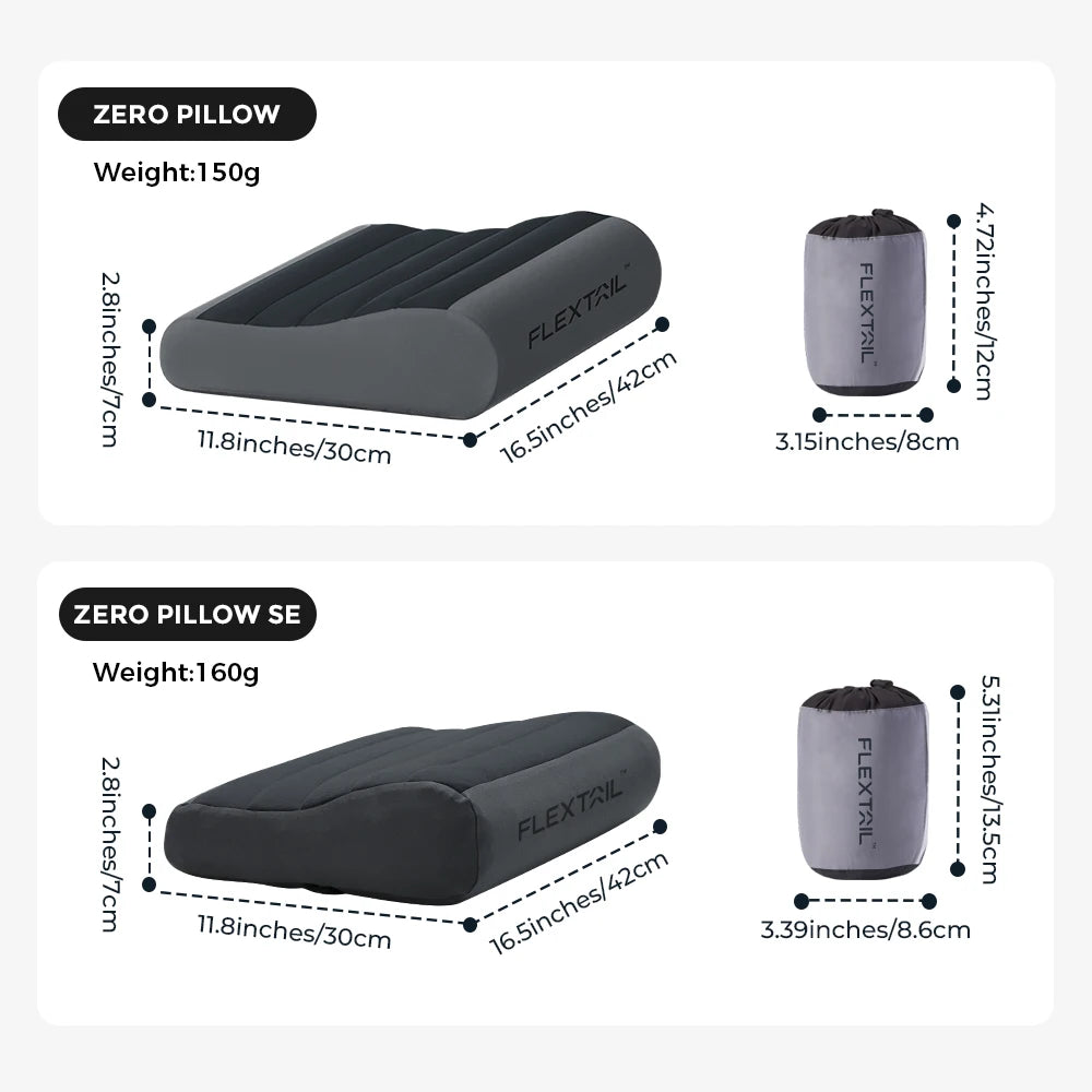 Ultralight Inflatable Camping Pillow | Ergonomic Compact Travel Pillow