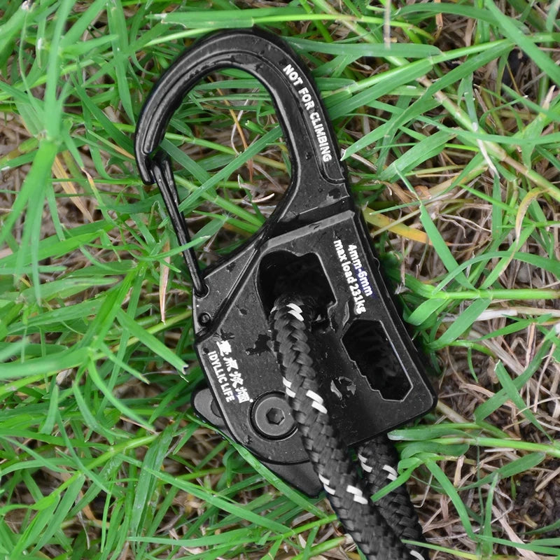Self-Locking Aluminium Tent Rope Tensioner | S, M & L Sizes